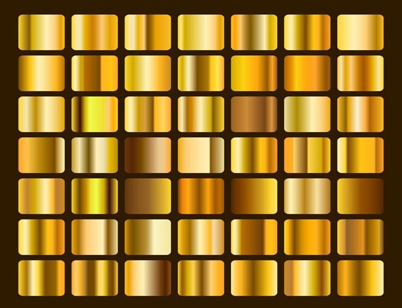 رنگ طلایی براق